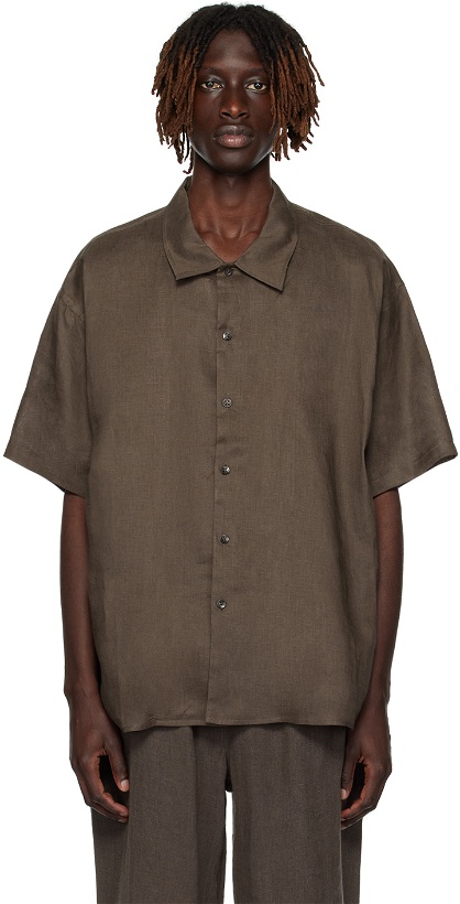 Photo: COMMAS Brown Oversized Shirt