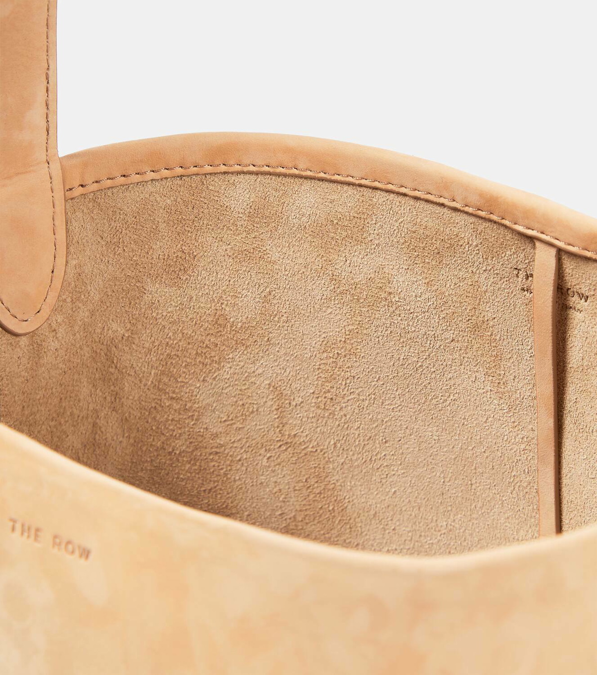【THE ROW】Flat Micro Circle suede tote the row suede Micro Flat Circle Bag Tote Bags