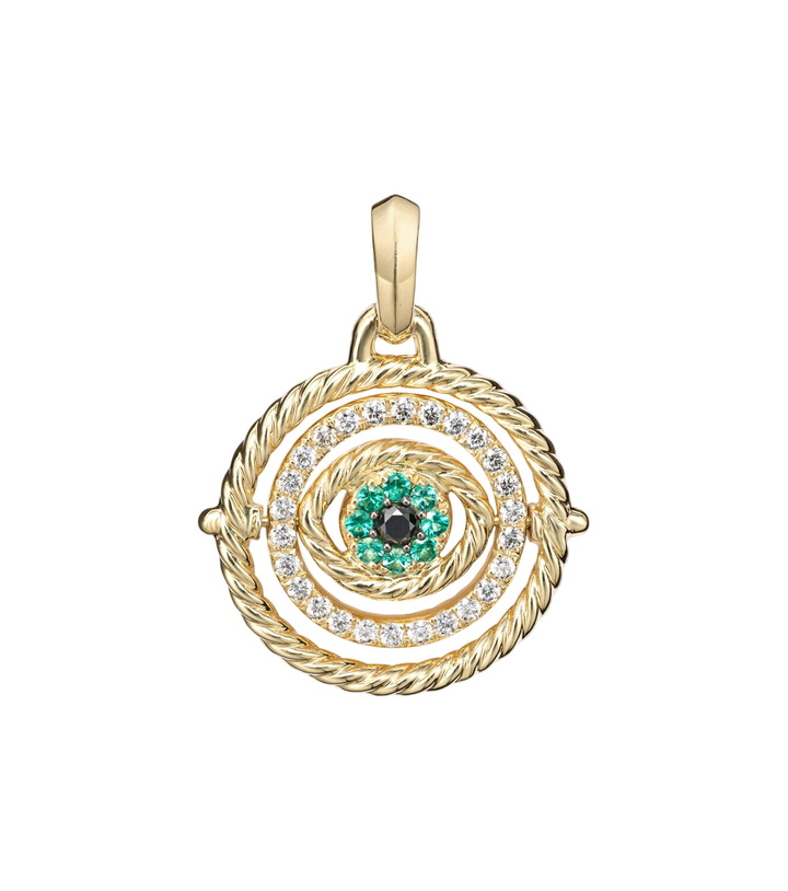 Photo: David Yurman Evil Eye 18kt gold (750/1000) necklace with emeralds and diamonds