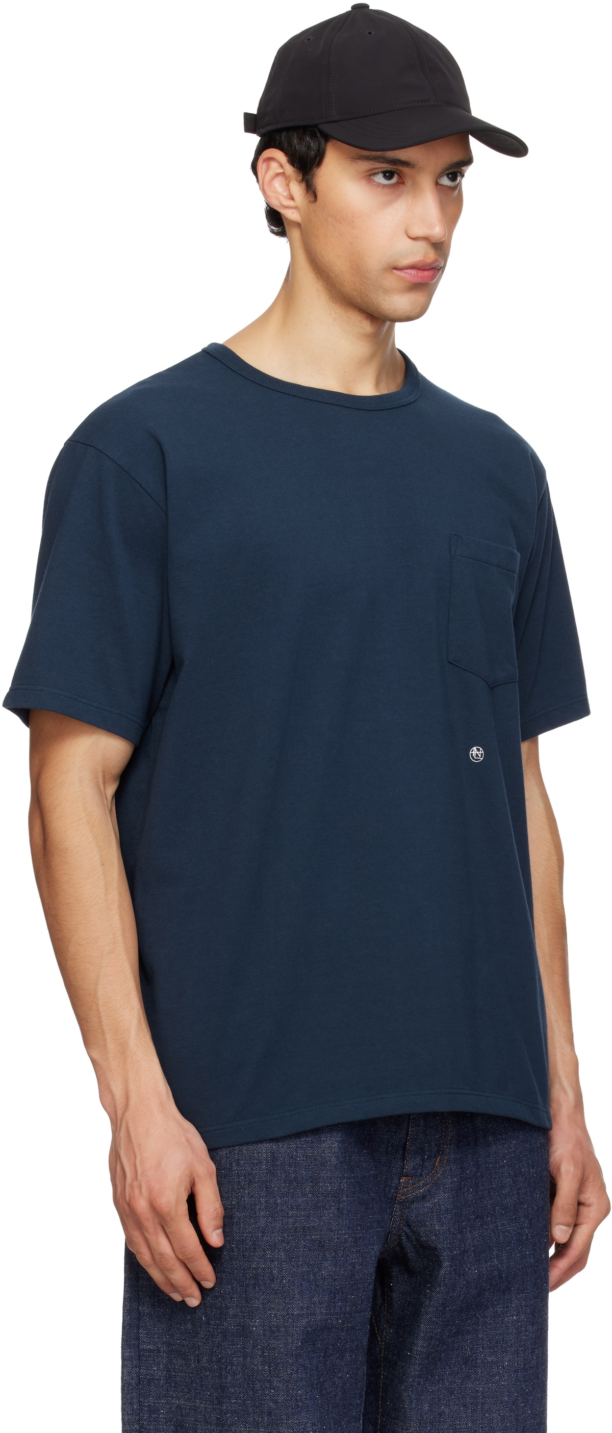 nanamica Navy COOLMAX Jersey Pocket T-shirt