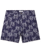 Onia - Calder Mid-Length Printed Swim Shorts - Blue