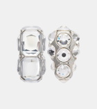 Acne Studios Asymmetric embellished earrings