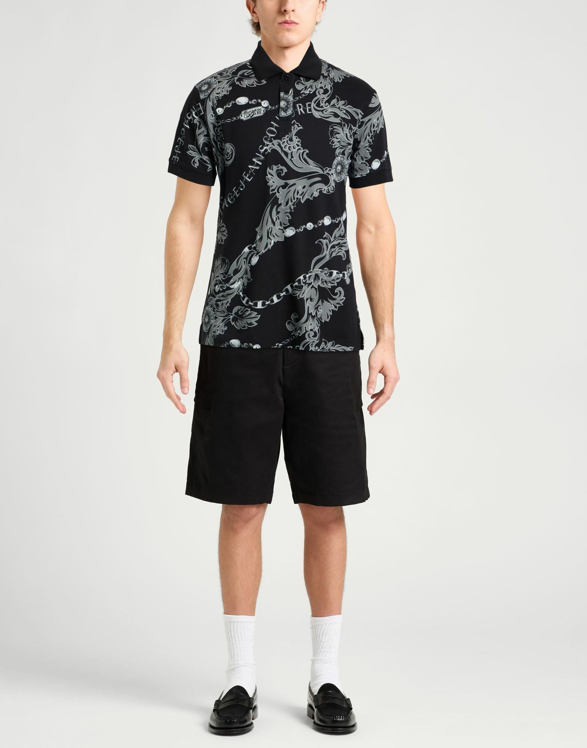 Versace Jeans Couture Mens Polo shirt in Black