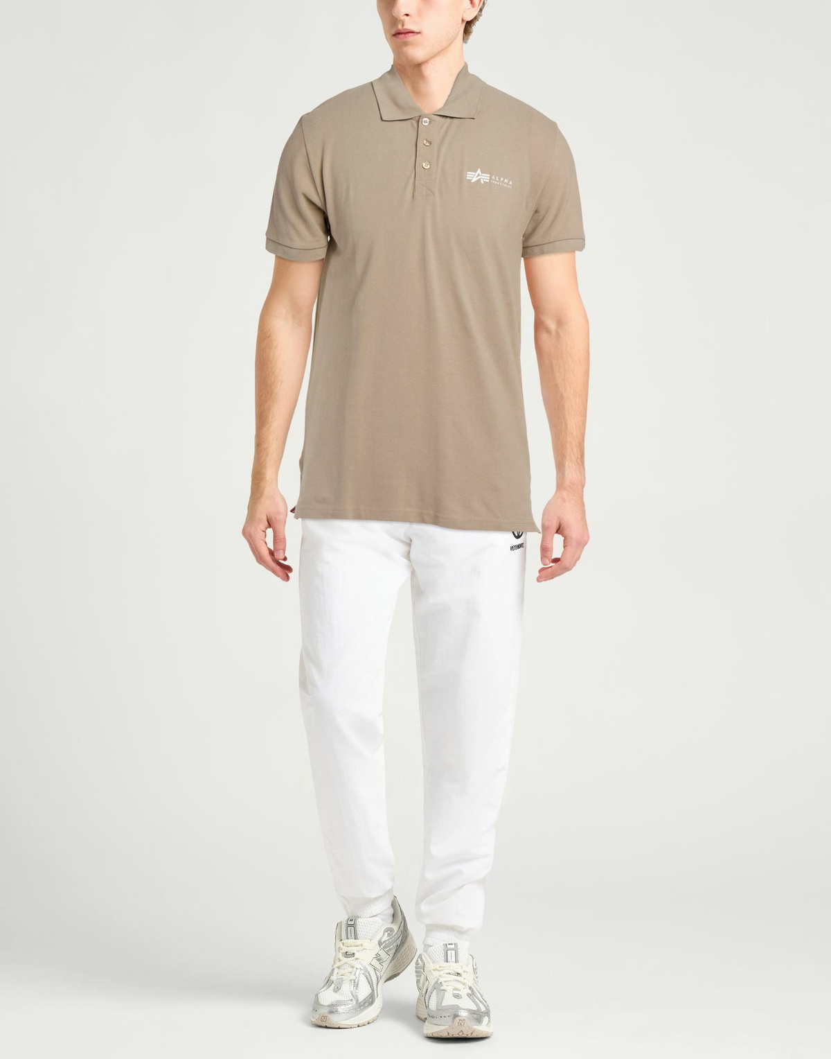 Alpha Industries Mens Polo shirt Taupe