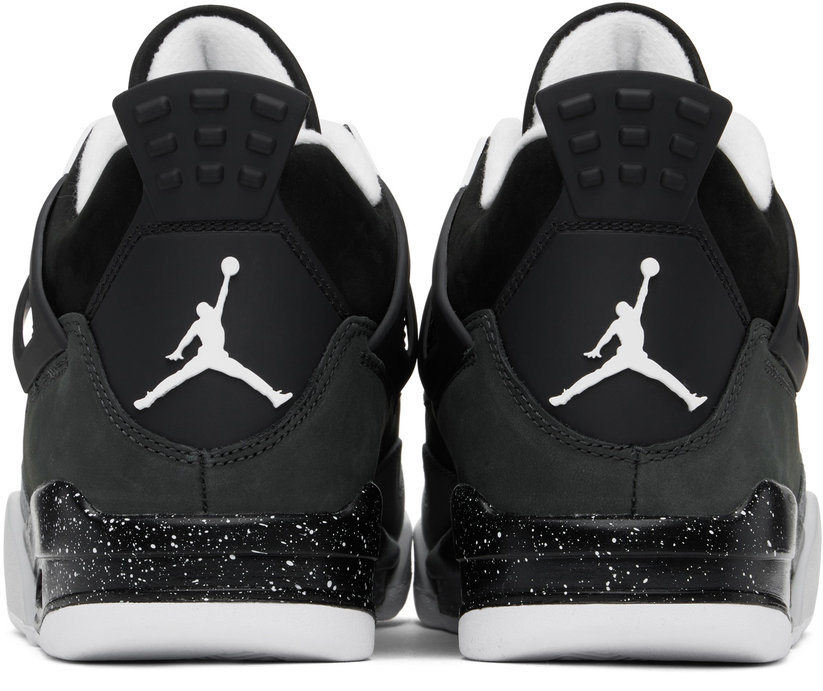 Nike Jordan Black & Gray Air Jordan 4 Sneakers