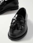 Tod's - Polished-Leather Tasselled Loafers - Black