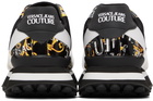 Versace Jeans Couture Black & Gold Fondo Spyke Sneakers