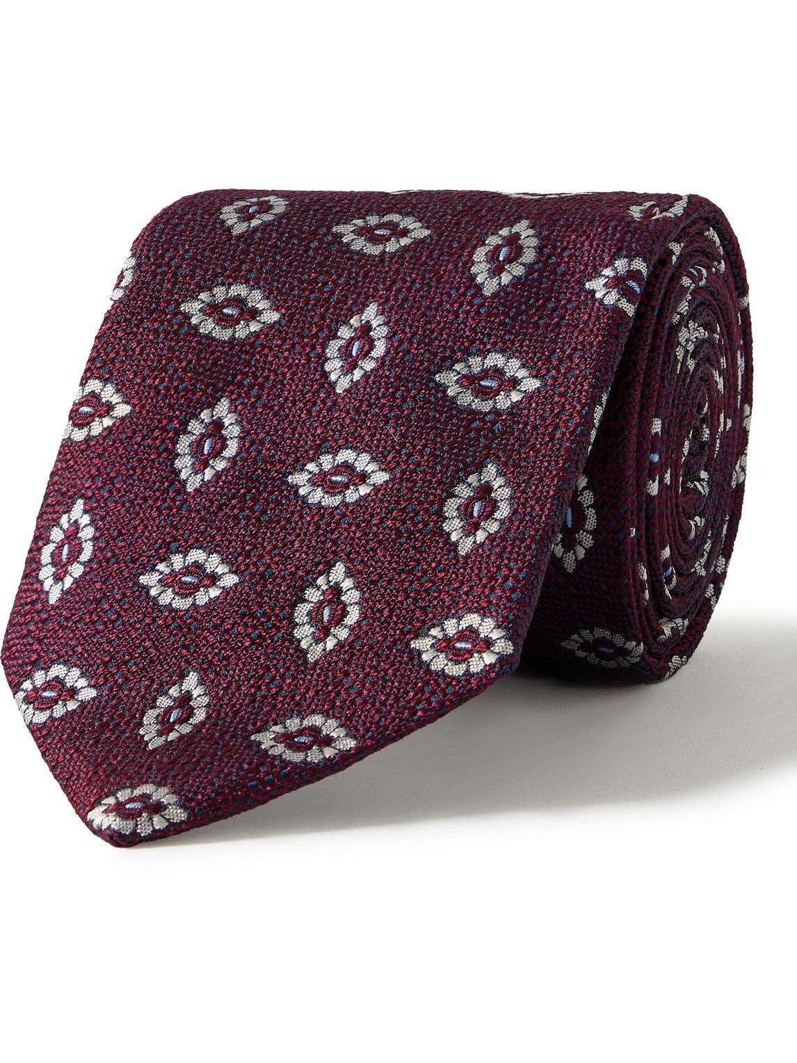Photo: Kingsman - Drake's 8cm Silk-Jacquard Tie