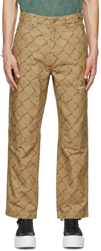 Photo: thisisneverthat Khaki Printed Carpenter Trousers