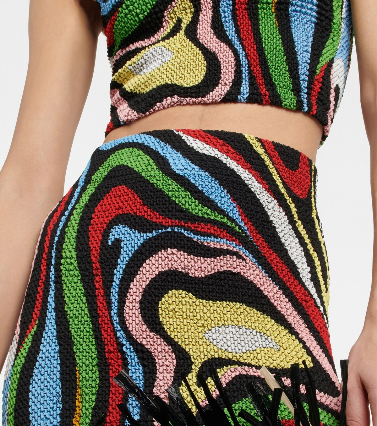 Pucci Fringe-trimmed printed miniskirt Emilio Pucci Pucci Fringe-trimmed printed miniskirt Emilio Pucci