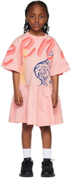 Kenzo Kids Pink Kenzo Paris Printed Dress