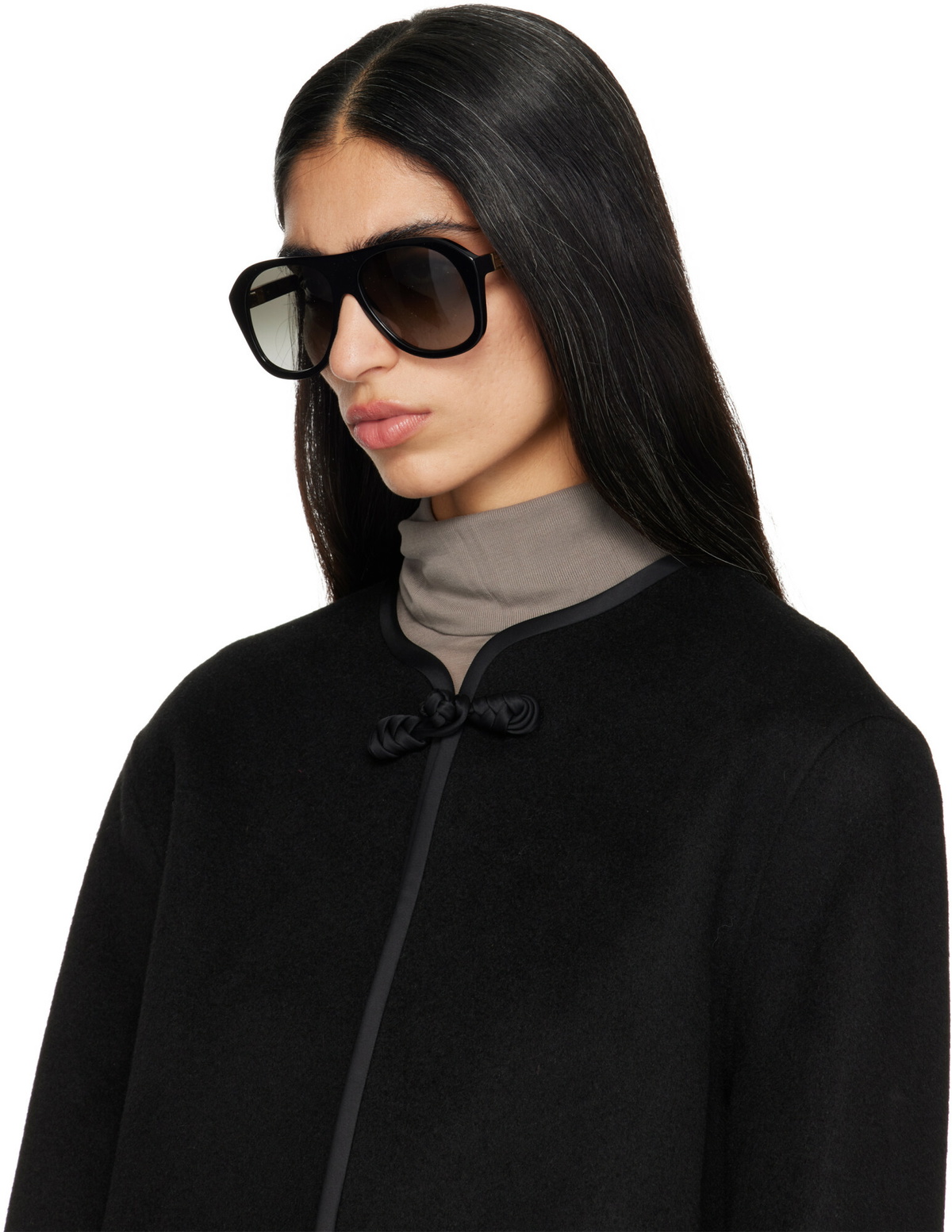 Fendi Black Baguette Sunglasses