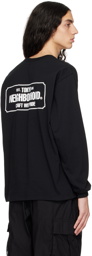 Neighborhood Black Printed Long Sleeve T-Shirt