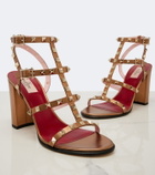 Valentino Garavani Rockstud metallic leather sandals