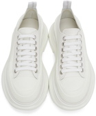 Alexander McQueen White Tread Slick Platform Low Sneakers