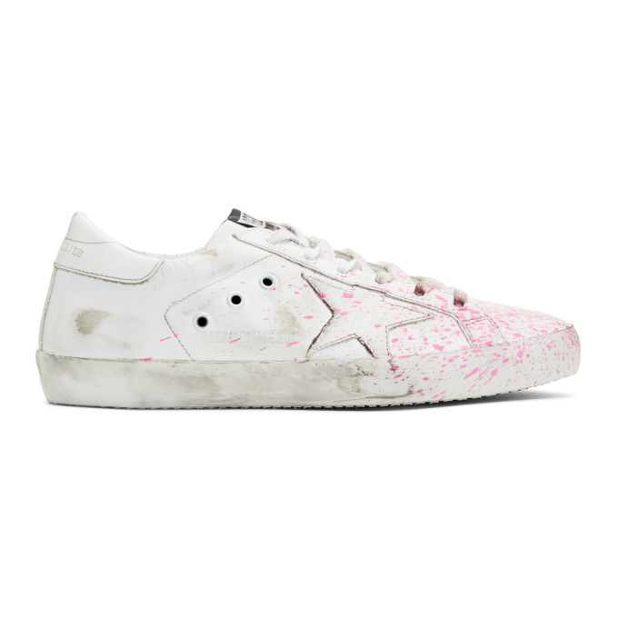 Golden goose hotsell white splatter