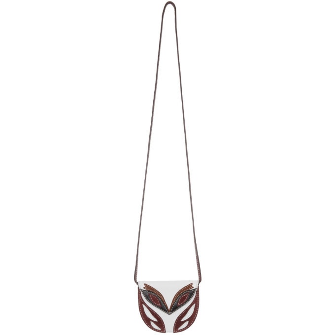 Photo: Lanvin White and Burgundy Small Mask Bag