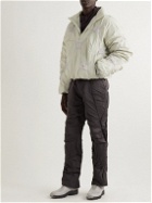 POST ARCHIVE FACTION - 4.0 Left Pleated Patchwork Nylon-Ripstop Down Jacket - Neutrals
