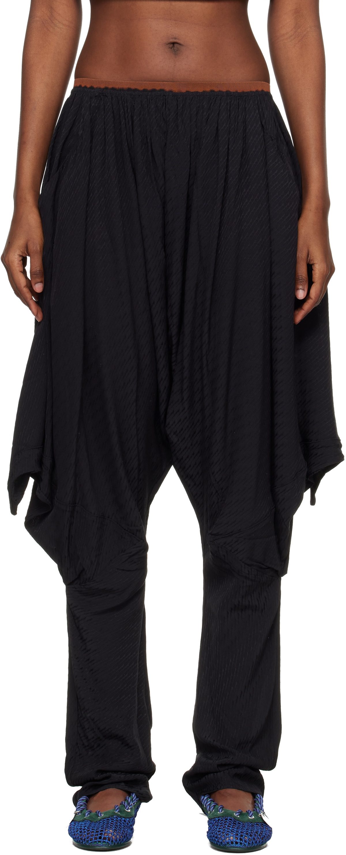 Kiko Kostadinov Black Salome Trousers