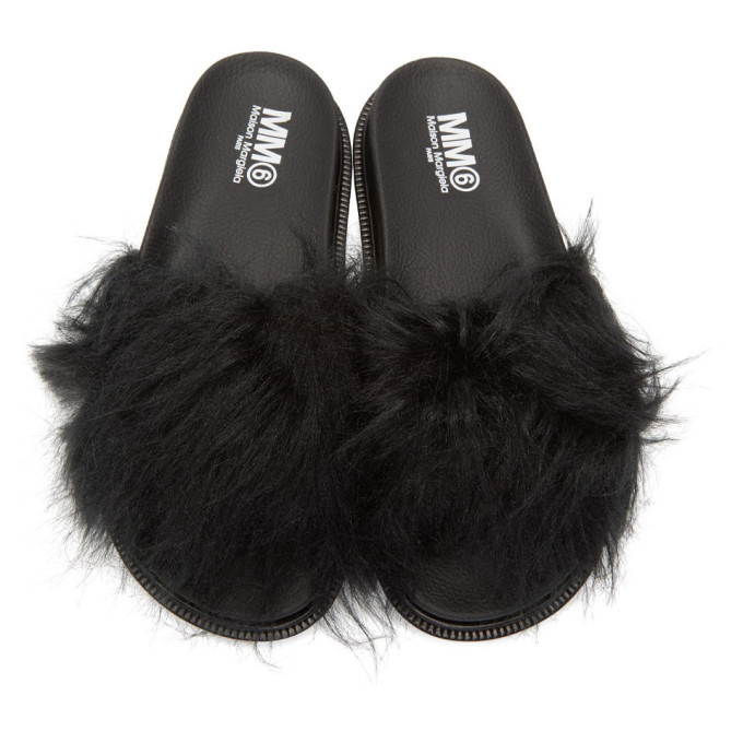MM6 Maison Margiela Hairy Slides