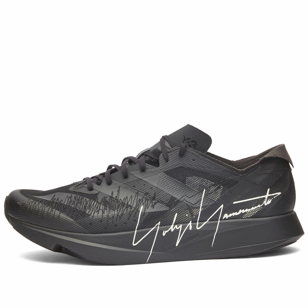 Y-3 Men's Takumi Sen 9 Sneakers in Black/White/Off White Y-3