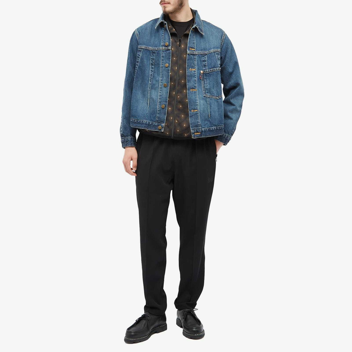 Needles Men's Darts Denim Jacket in Indigo Needles