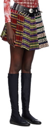 Chopova Lowena Multicolor Special Apron Carabiner Miniskirt