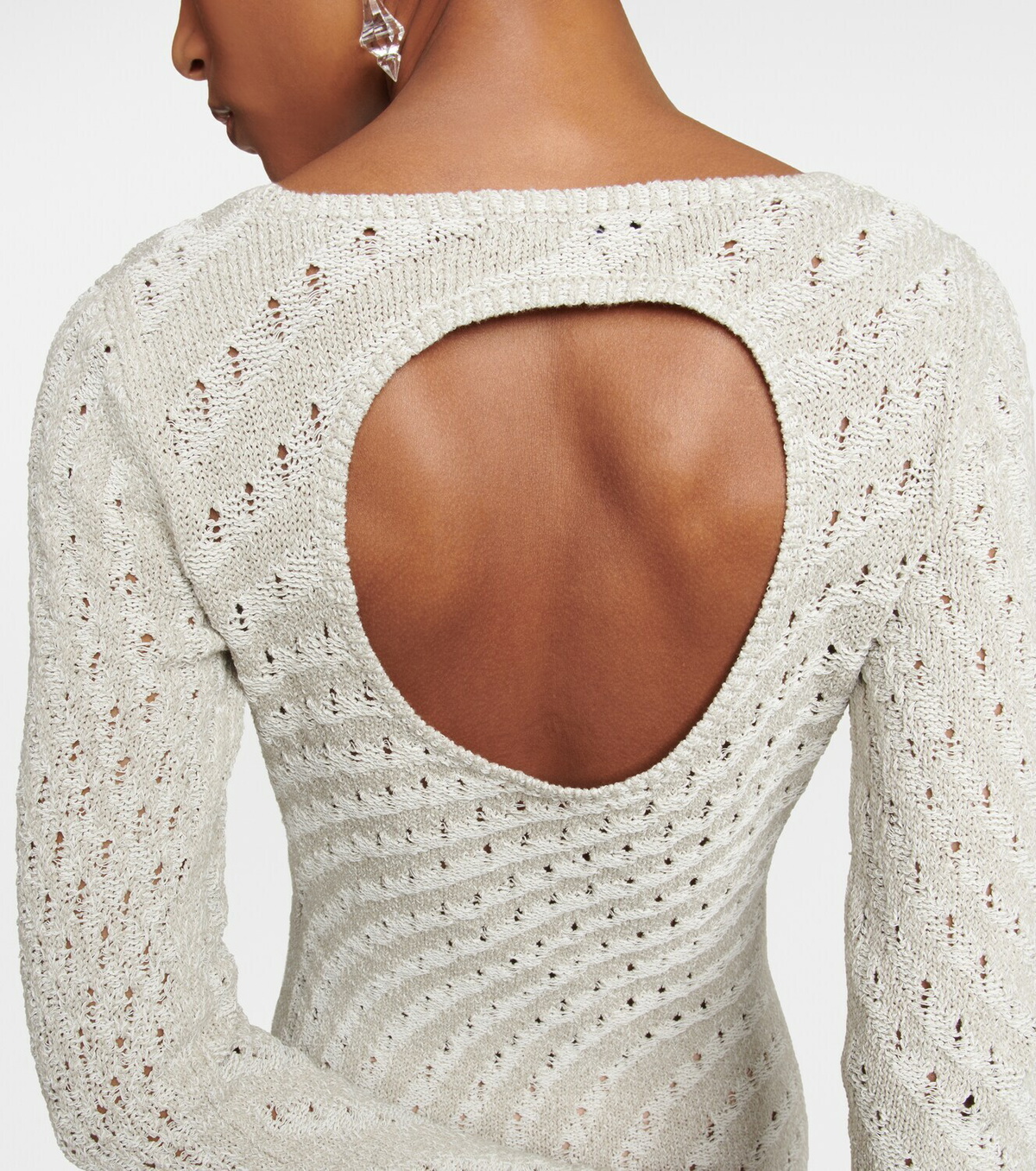 acne open back dress Acne Studios Open Back Asymmetric Ruffled Chiffon Dress Rent a Dress