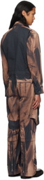JiyongKim Navy Sun-Bleached Jumpsuit