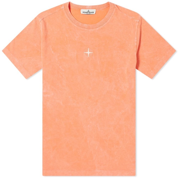 Photo: Stone Island Junior Dust Treatment T-Shirt in Orange