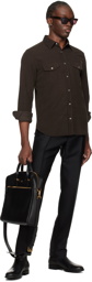 TOM FORD Brown Western Shirt