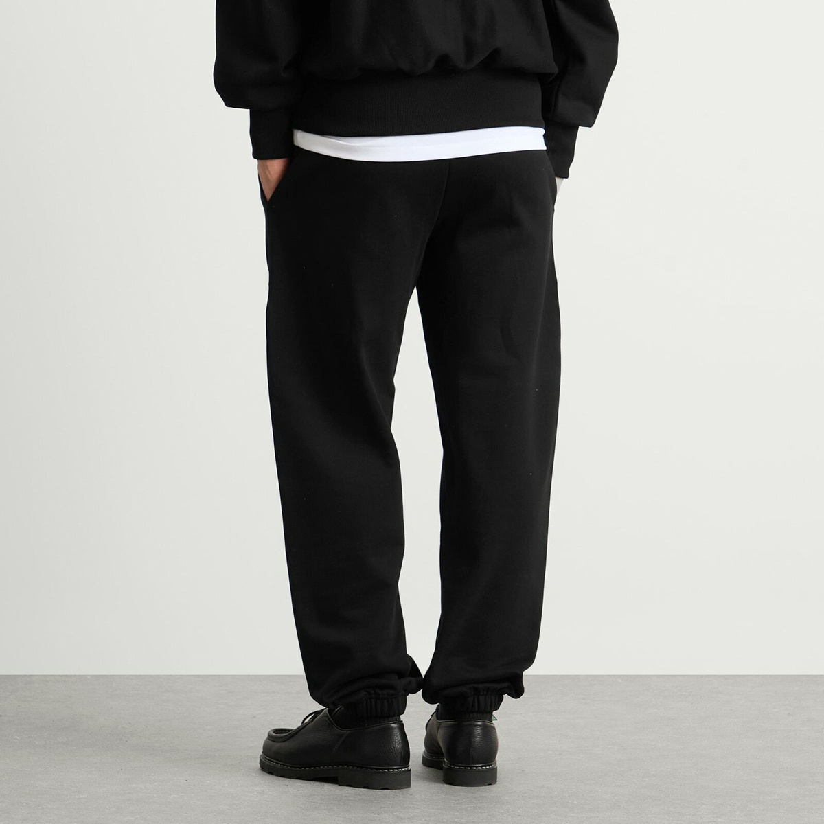 Late Checkout Men's Script Joggers in Black/White