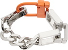 Heron Preston Silver Multichain Bracelet