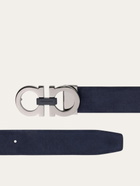 Ferragamo Mens Adjustable Gancini belt in Blue