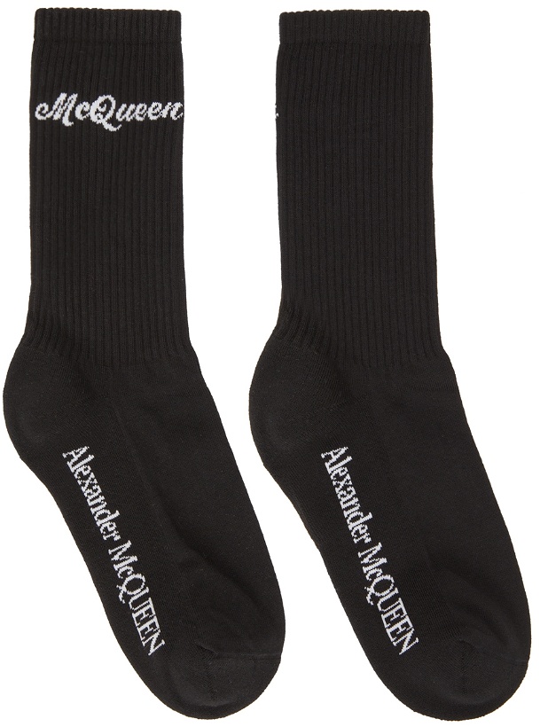 Photo: Alexander McQueen Black & White Americana Socks