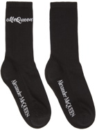 Alexander McQueen Black & White Americana Socks