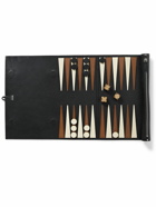 Métier - Full-Grain Leather Backgammon Set - Black