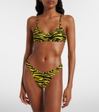 The Attico Animal-print bikini