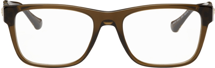 Photo: Versace Green Rectangular Glasses