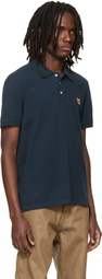 Maison Kitsuné Navy Fox Head Regular Polo