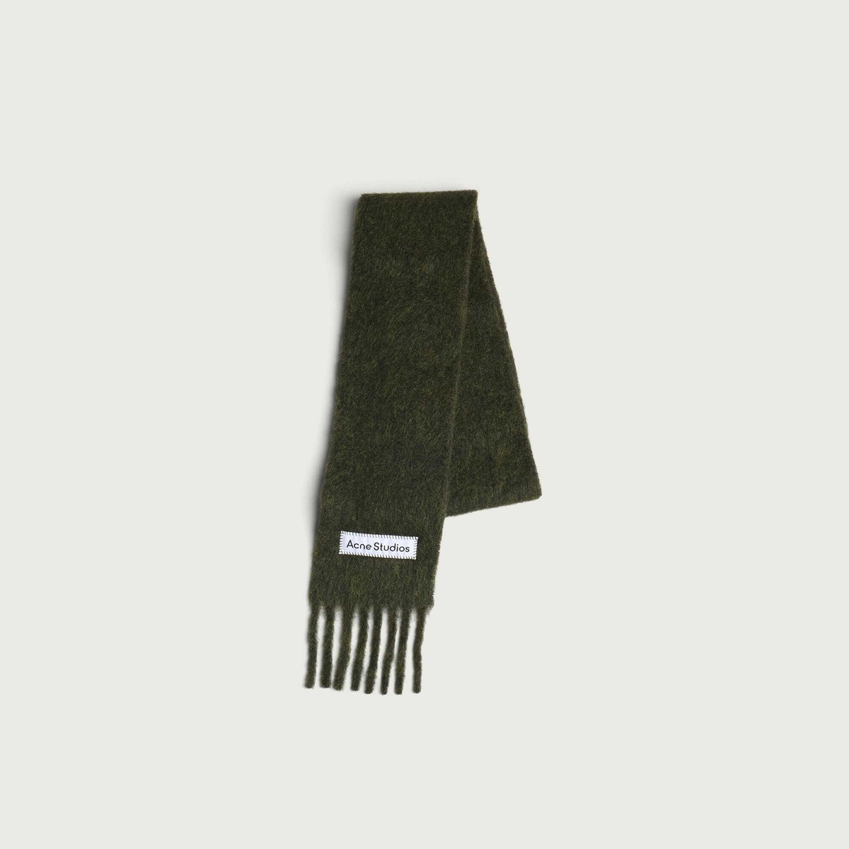 Acne Studios Men's Vally Skinny Scarf in Forest Green