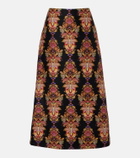 La DoubleJ Cornucopia wool-blend midi skirt