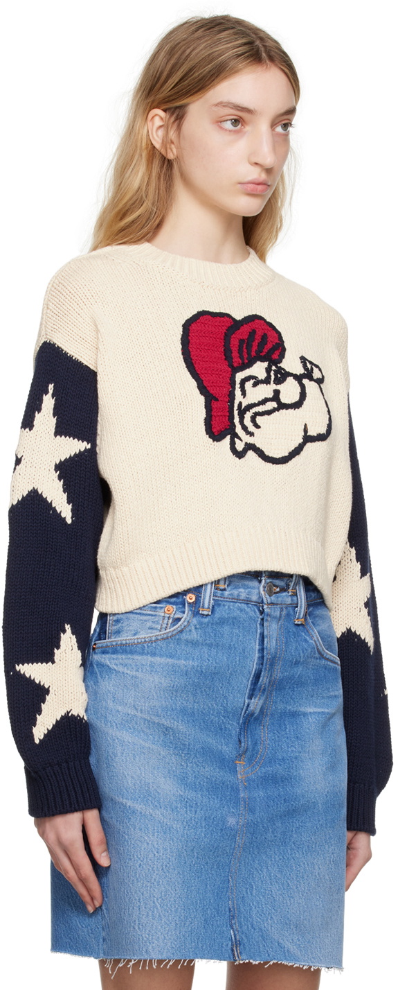 Re/Done Off-White 50s Classic Sweater