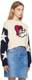 Re/Done Off-White 50s Classic Sweater