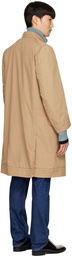 Maison Margiela Brown Cotton Trench Coat