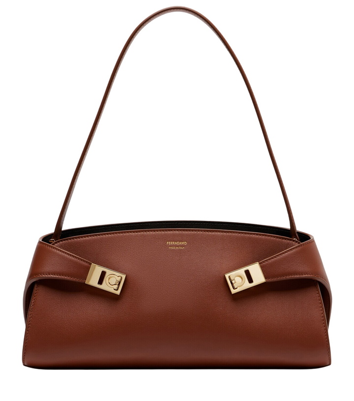 Photo: Ferragamo Hug East-West Small leather shoulder bag