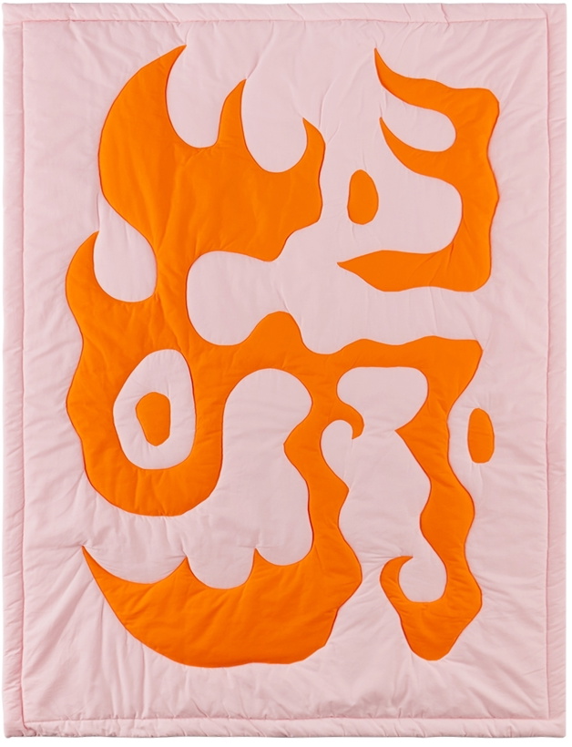 Photo: Claire Duport Pink & Orange Medium Form I Blanket