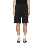 Moncler Black Interlock Cotton Blend Shorts