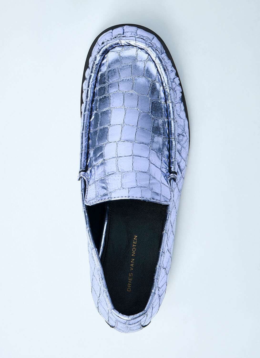 Dries Van Noten Croc-Embossed Loafers