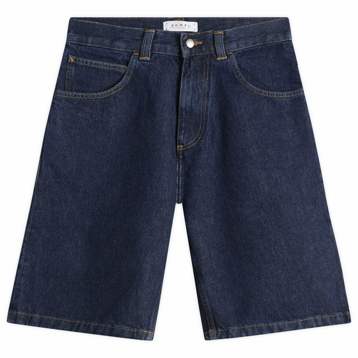 Edwin Men's Worker Short in Mid Marble Wash
